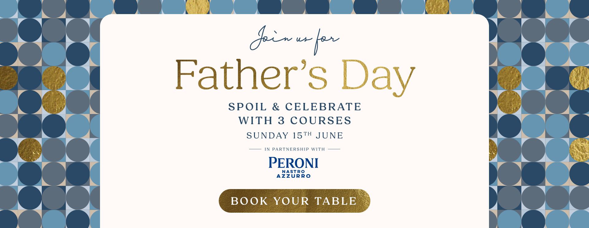 Father’s Day menu Solihull