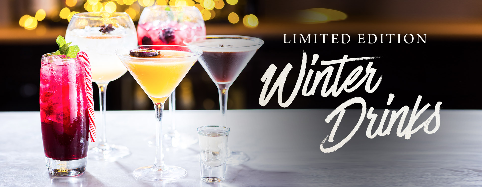Winter cocktails and long drinks at The King's Arms