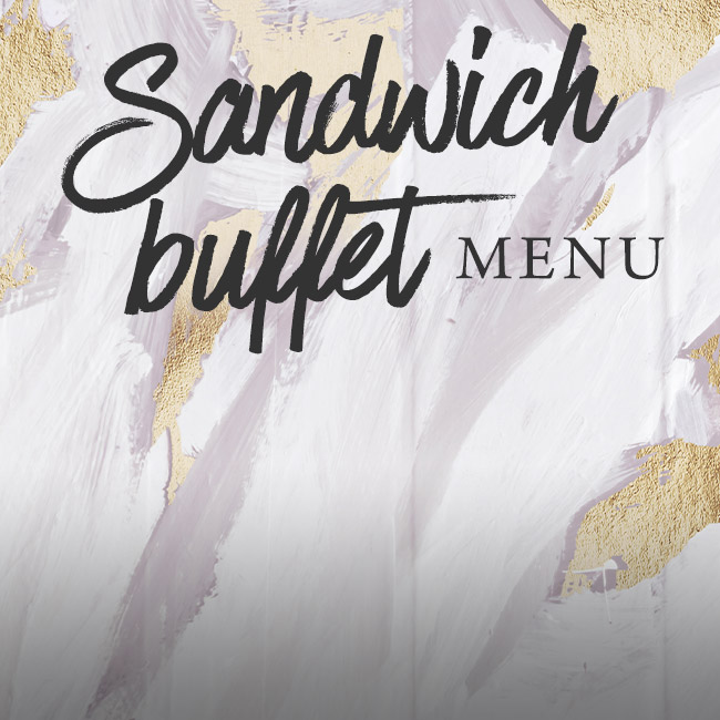 Sandwich buffet menu at The King's Arms