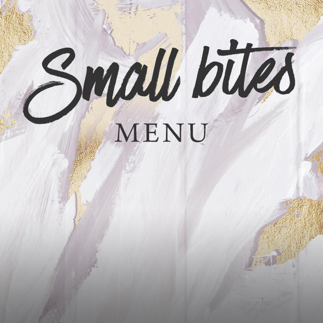 Small Bites menu at The King's Arms 
